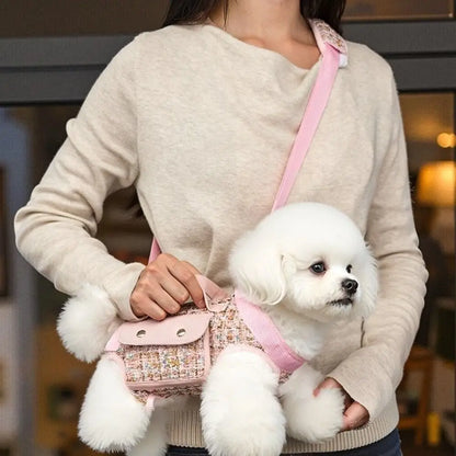Stylish Dog Cat Carrier Backpack Breathable Pet Travel Bag