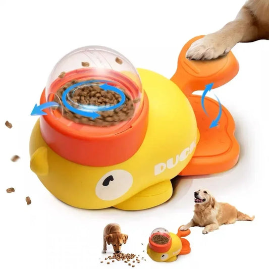 2-in-1 Interactive Dog Toy Treat Dispenser Slow Feeder