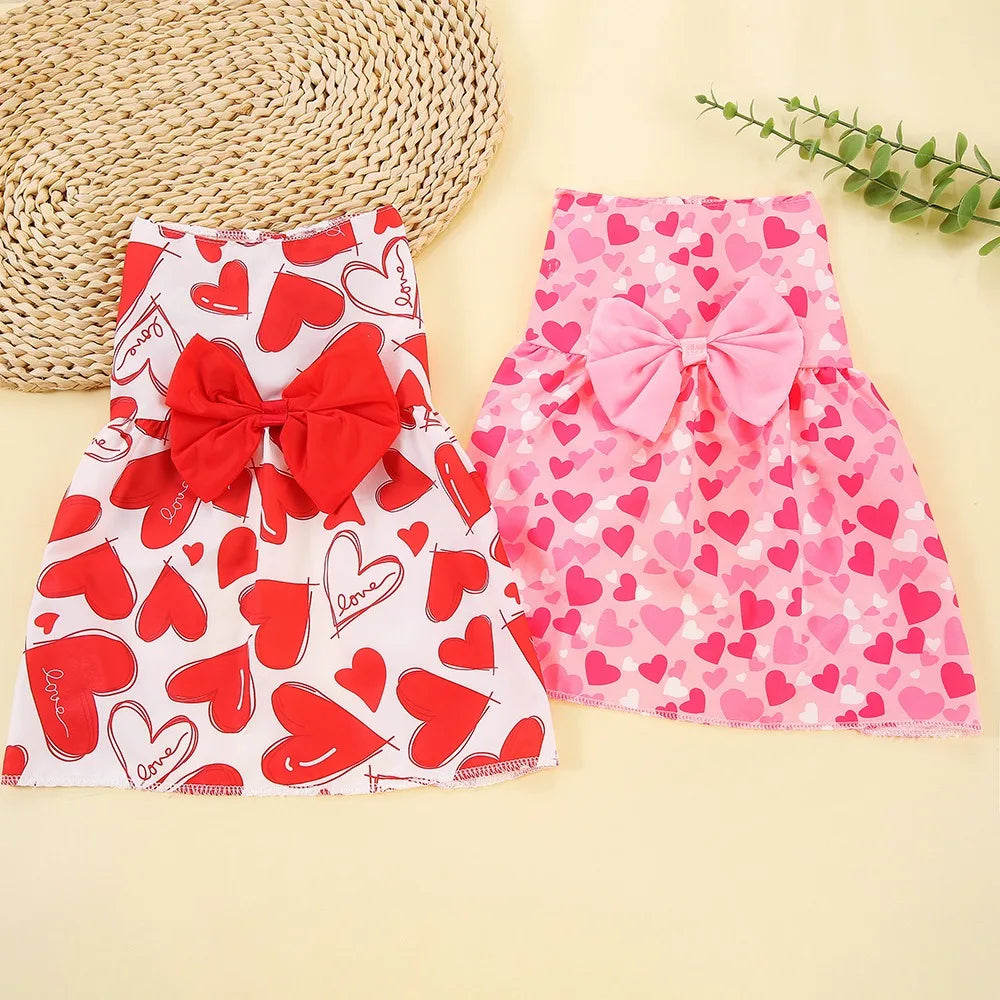Vestito da Principessa con Cuori per Cani