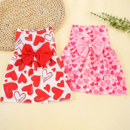 Vestito da Principessa con Cuori per Cani
