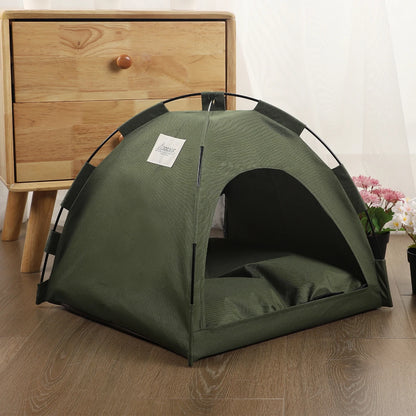 Cat Tent Bed Warm Winter Pet House Cozy Cushion