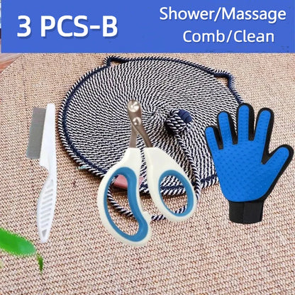 Kit Completo per Toelettatura di Gatti con Forbici e Pettini