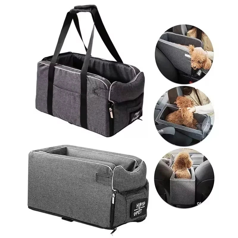 Portable Pet Car Seat Bed Booster for Cats & Small Dogs
