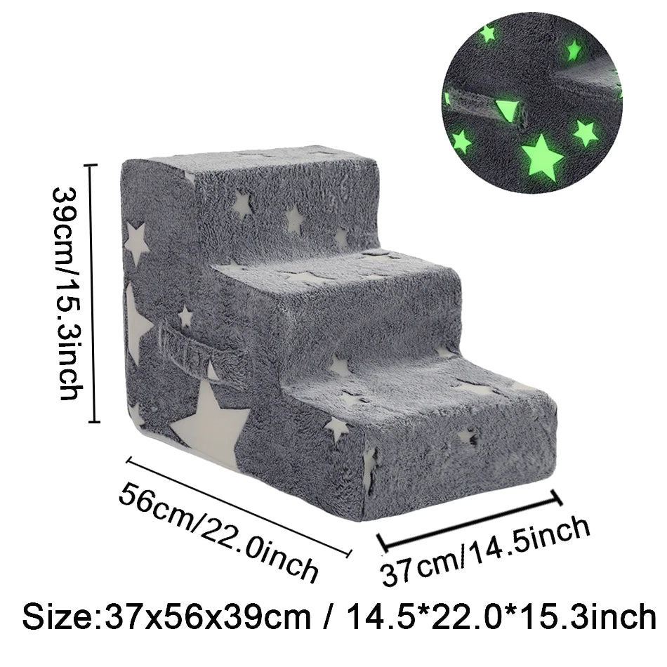 Dog Stairs Pet Ramp 3 4 Step Ladder Washable