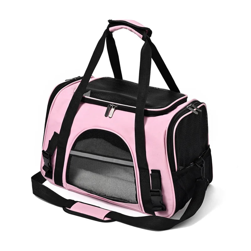Portable Pet Carrier Bag Breathable Foldable Cat Dog Travel