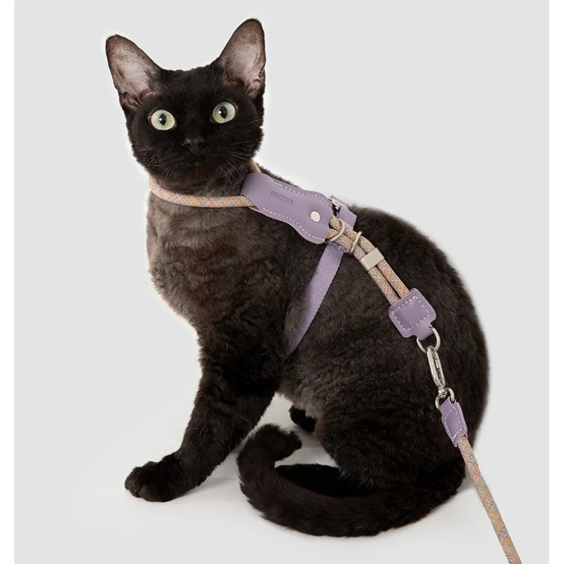 Escape Proof Cat Harness Leash Set Lightweight Adjustable