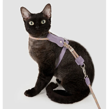 Escape Proof Cat Harness Leash Set Lightweight Adjustable
