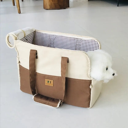Portable Pet Crossbody Carrier Bag Breathable Dog Cat Travel Seat