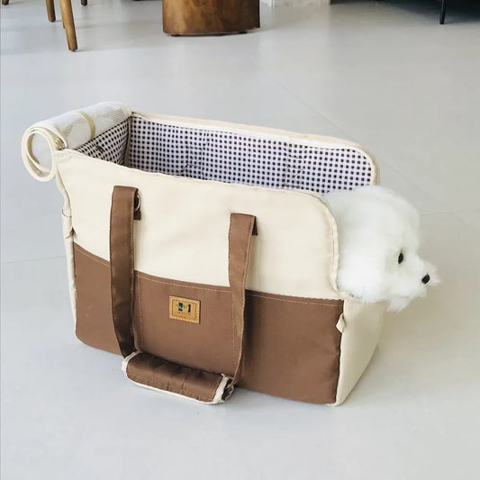 Portable Pet Crossbody Carrier Bag Breathable Dog Cat Travel Seat