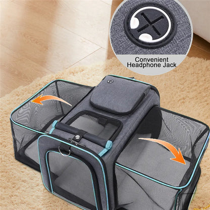 Borsa Trasportino Espandibile per Cani e Gatti
