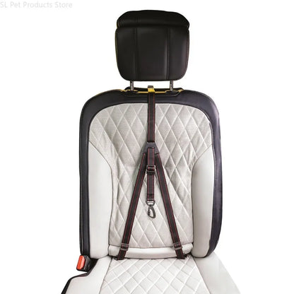 Three-Way Adjustable Dog Car Safety Seatbelt Leash for Travel