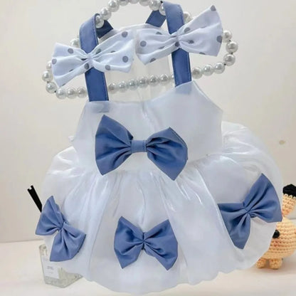 Vestito da Principessa Traspirante con Fiocco per Cani