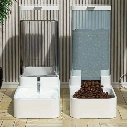 Automatic Dog Feeder Water Dispenser 3.8L Gravity Set