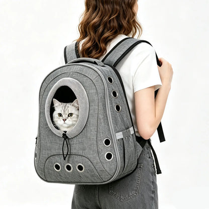 Breathable Pet Carrier Backpack with Head-Out Design