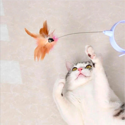 Cat Feather Collar Toy Interactive Self Play Teaser