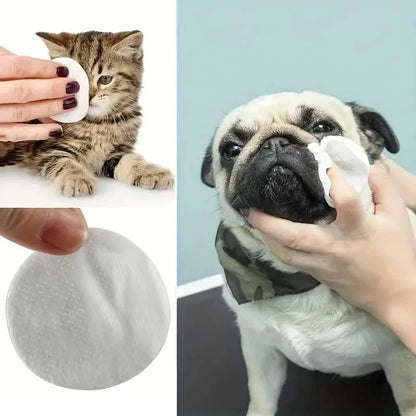 Salviette Detergenti per Occhi e Orecchie di Cani e Gatti