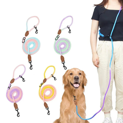 Hands Free Dog Leash Adjustable Crossbody Double Leash