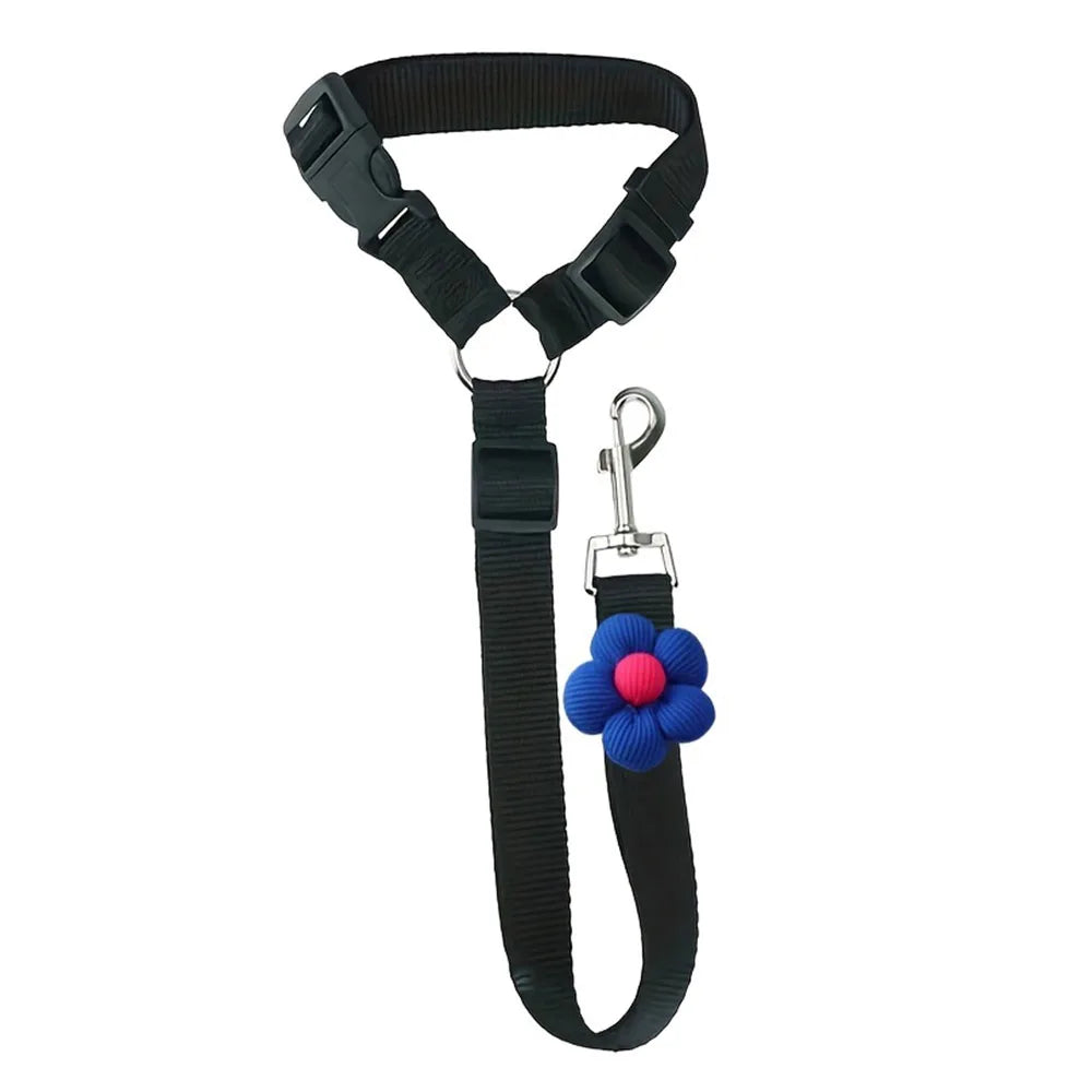 Adjustable Dog Car Seat Belt Nylon Safety Leash