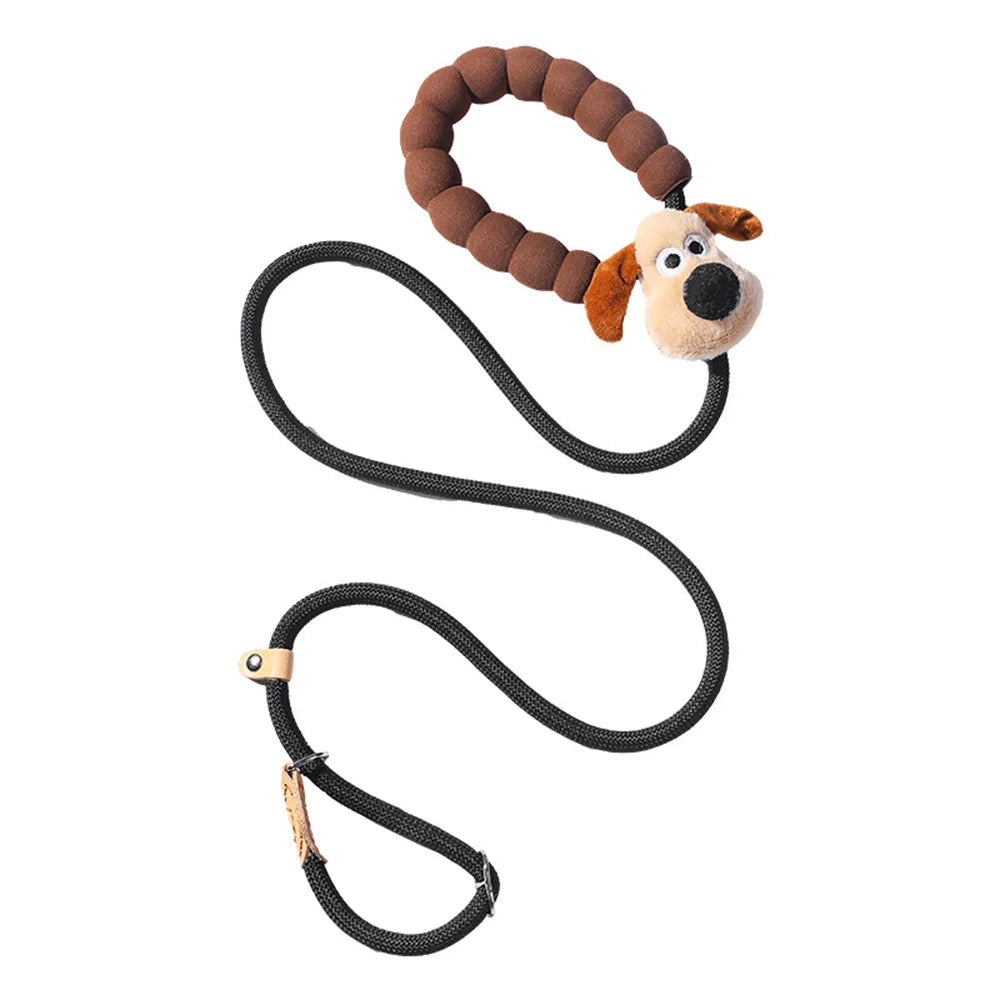 Thicker Pet Dog Training Nylon Rope Chain Collar & Leash