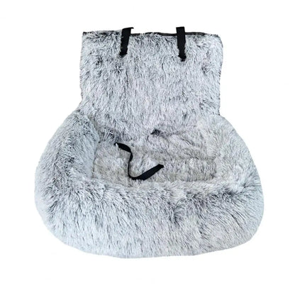 Plush Dog Car Seat Bed Booster Cushion for Pet Travel