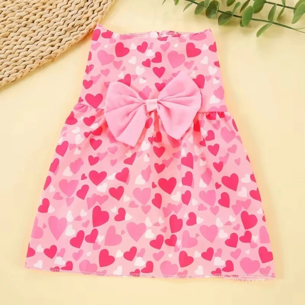 Vestito da Principessa con Cuori per Cani