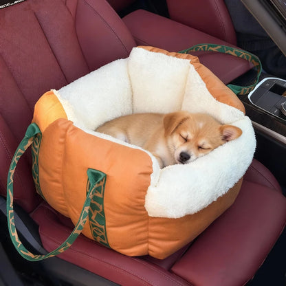 Elevated Pet Car Bed Booster Seat for Dogs & Cats