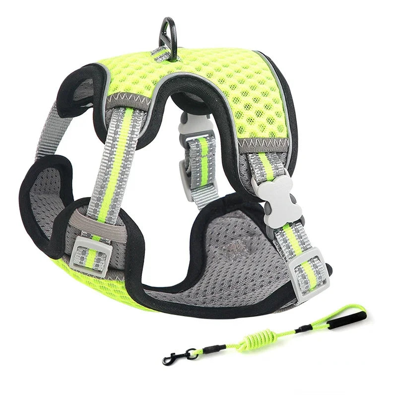 Escape Proof Cat Harness & Leash Adjustable Reflective