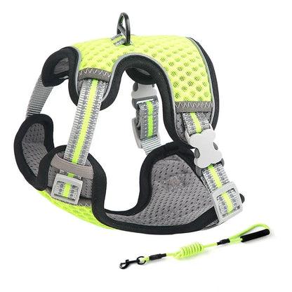 Escape Proof Cat Harness & Leash Adjustable Reflective