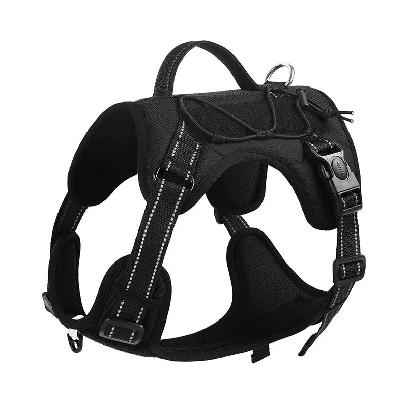 Reflective Tactical Dog Harness No Pull Adjustable Vest