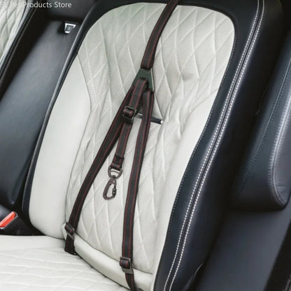 Three-Way Adjustable Dog Car Safety Seatbelt Leash for Travel