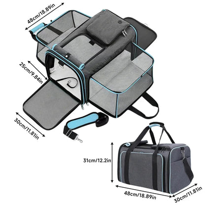 Borsa Trasportino Espandibile per Cani e Gatti