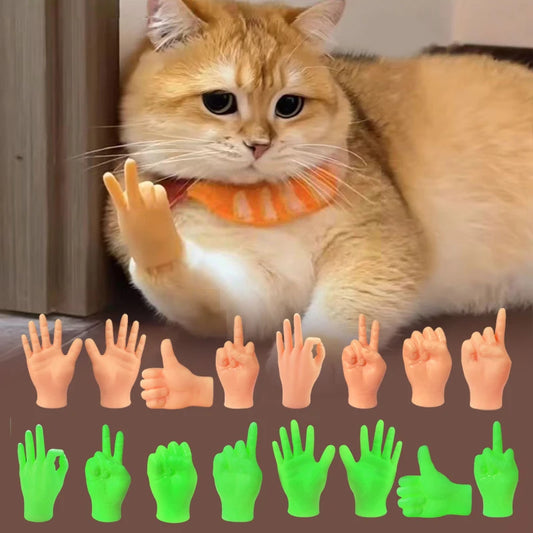 Cat Finger Toy Gloves Interactive Funny Teaser Set