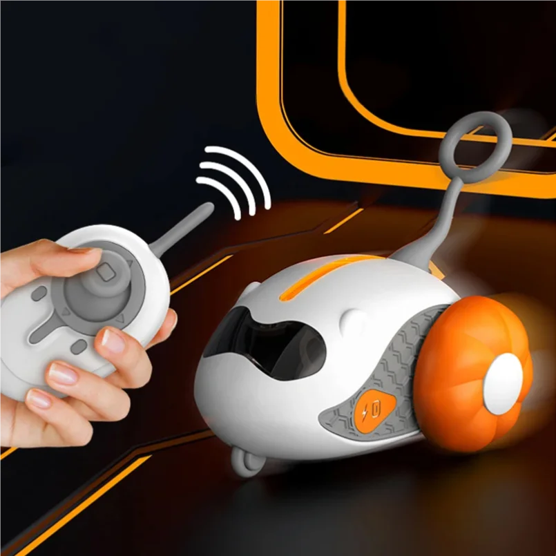 Gioco automatico rotolante per gatti con telecomando