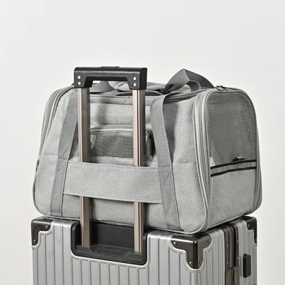 Portable Pet Carrier Bag Breathable Foldable Cat Dog Travel