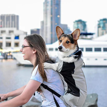 Zaino da viaggio traspirante per cani