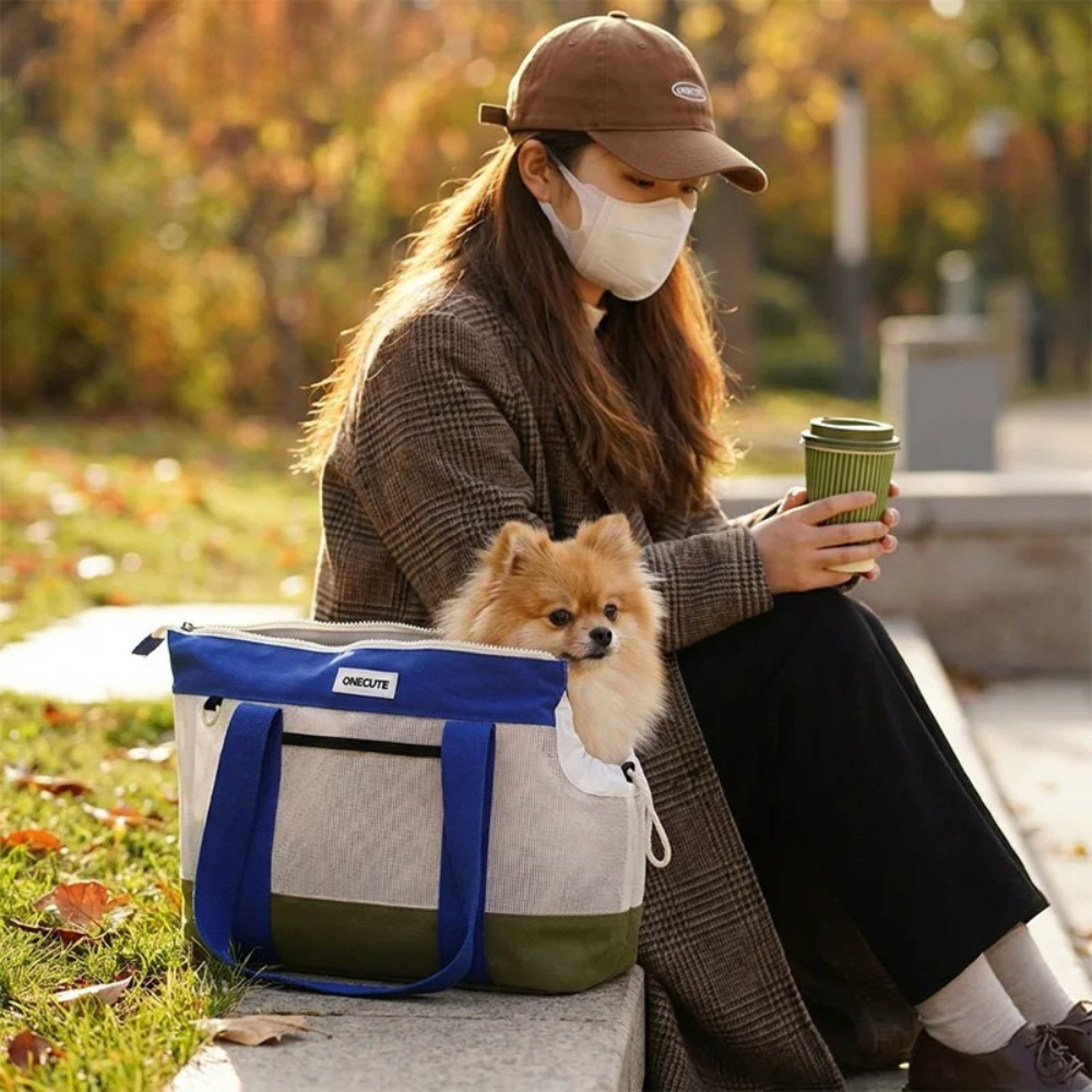 Borsa a tracolla impermeabile per cani e gatti