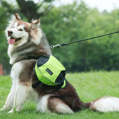 Zaino riflettente per cani con tasca portaoggetti