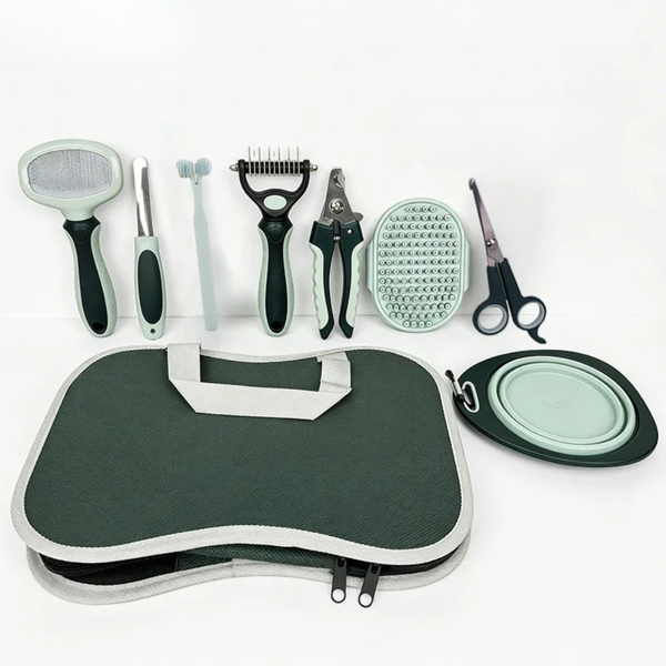 Kit Completo per Toelettatura di Cani e Gatti con Accessori